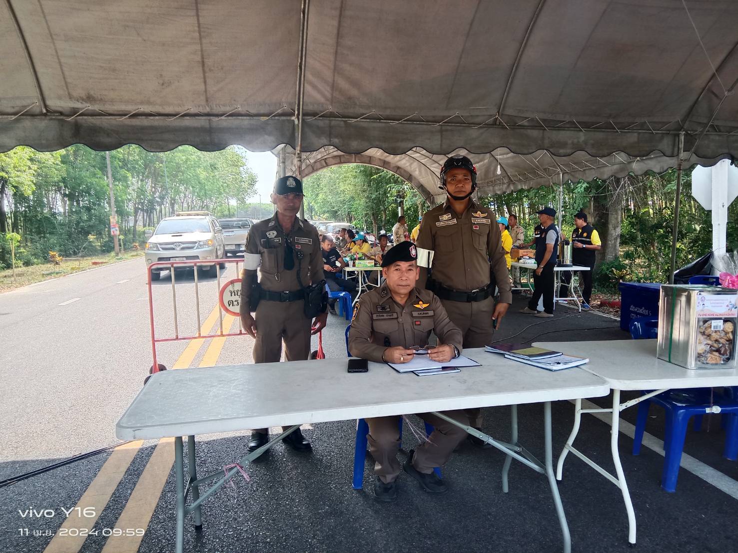 ตรวจเยี่ยมจุดตรวจร่วมช่วงเทศกาลสงกรานต์